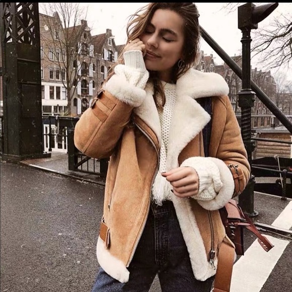 Leather jacket. 100% real fur - Picture 3 of 11